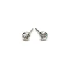 Simply Whispers April Birthstone Bezel Stainless Steel Earrings Discount