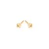 Simply Whispers April Birthstone 14k Gold Plated Stud Earrings Discount