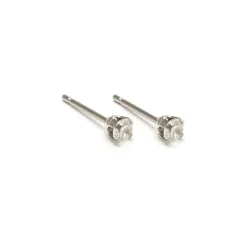 Simply Whispers April Birthstone Stainless Steel Stud Earrings New