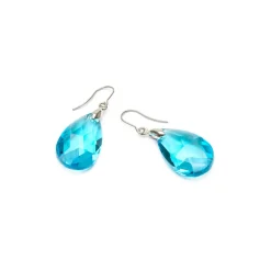 Simply Whispers Aqua Teardrop French Hook Earrings Discount