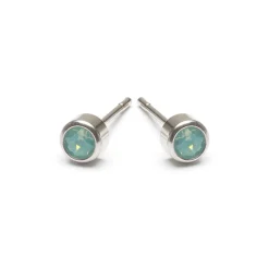 Simply Whispers Aquamarine Crystal Stud Earrings Outlet