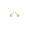 Simply Whispers August Birthstone 14k Gold Plated Stud Earrings Sale