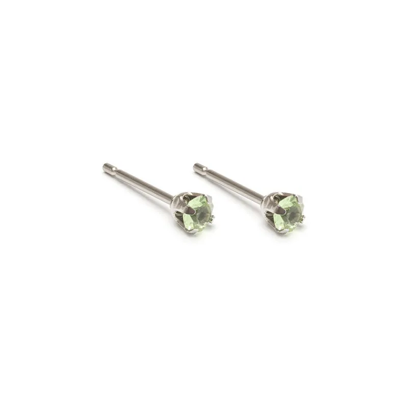 Simply Whispers August Birthstone Stainless Steel Stud Earrings Sale