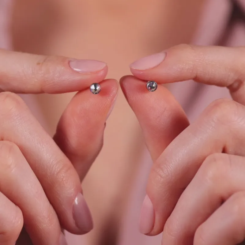 Simply Whispers Aurora Borealis Titanium Stud Earrings Fashion