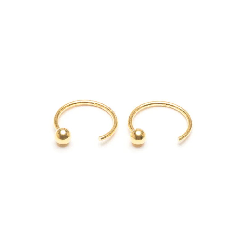 Simply Whispers Ball Huggies Gold Plated Best