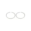 Simply Whispers Big Endless Hoop Earrings Silver Plated Fashion