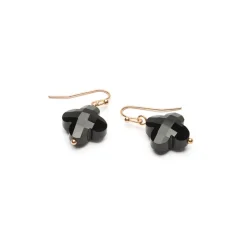 Simply Whispers Black Clover French Hook Earrings Sale
