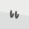 Simply Whispers Black Small Clip-On Earrings Fashion