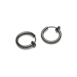 Simply Whispers Black Small Clip-On Earrings Fashion