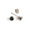 Simply Whispers Black Titanium Stud Earrings Hot