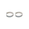 Simply Whispers Blue Crystal Huggie Hoops Discount