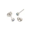 Simply Whispers Blue Crystal Mini Stud Earrings Discount