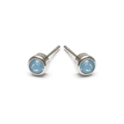Simply Whispers Blue Crystal Mini Stud Earrings Discount