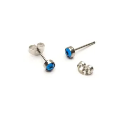 Simply Whispers Blue Titanium Stud Earrings Discount