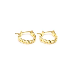 Simply Whispers Braided Hoop Earrings New
