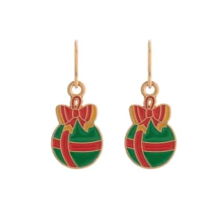 Simply Whispers Christmas Ball Niobium French Hook Earrings Best
