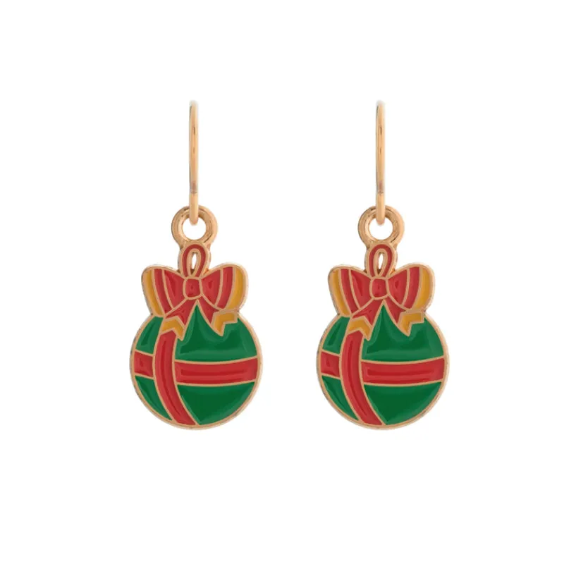 Simply Whispers Christmas Ball Niobium French Hook Earrings Best