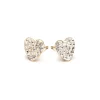 Simply Whispers Crystal Pave Heart Earrings Gold Plated Best