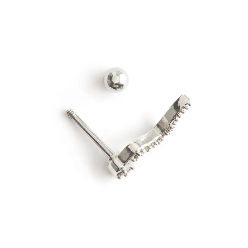 Simply Whispers Crystal Snake Helix Single Earring Sale