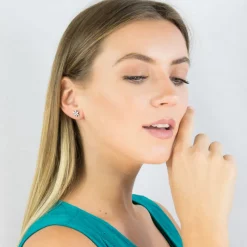 Simply Whispers Crystal Snowflake Stud Earrings Clearance