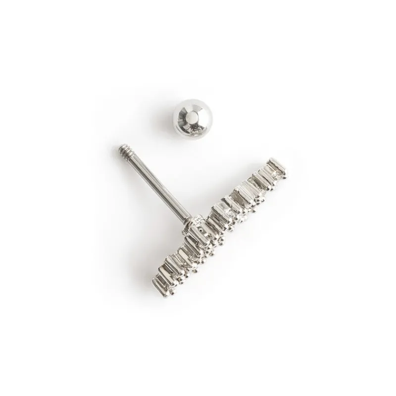 Simply Whispers Curve Crystal Stars Helix Single Earring Best