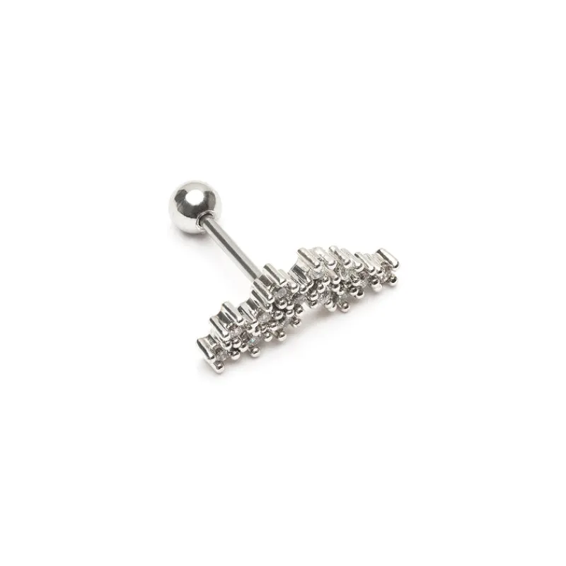 Simply Whispers Curve Crystal Stars Helix Single Earring Best