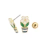 Simply Whispers Daisy In A Pot Gold Stud Earrings Hot