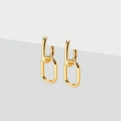 Simply Whispers Double Paperclip Hoop Earrings Discount