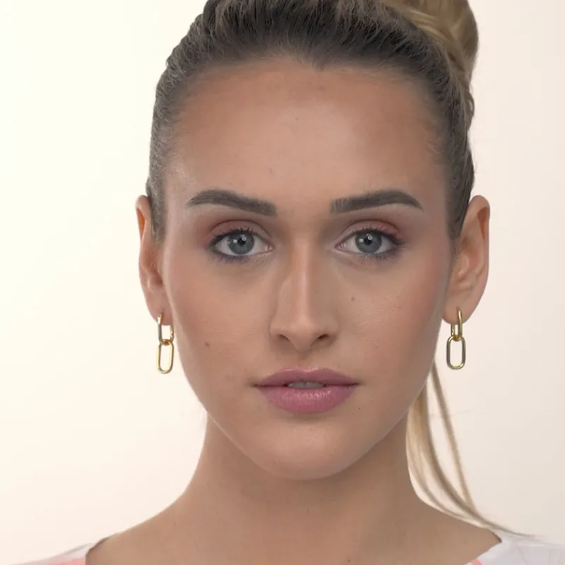 Simply Whispers Double Paperclip Hoop Earrings Discount