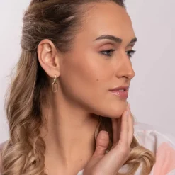 Simply Whispers Double Paperclip Hoop Earrings Discount