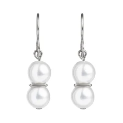 Simply Whispers Double Pearl Niobium French Hook Earrings Fashion