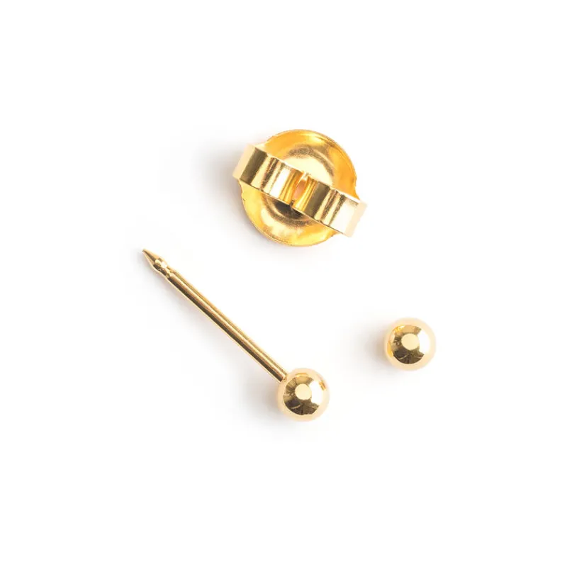 Simply Whispers Ear Piercing 3 mm Ball Gold Plated Self Piercer Outlet