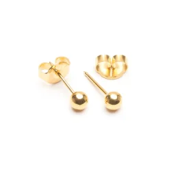 Simply Whispers Ear Piercing 4 mm Ball Gold Plated Self Piercer Best