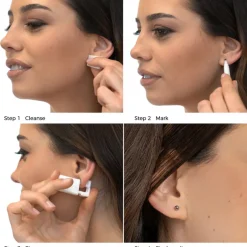 Simply Whispers Ear Piercing 4 mm Ball Stainless Steel Self Piercer Outlet