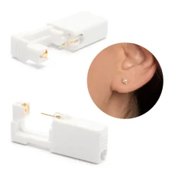 Simply Whispers Ear Piercing 4 mm Pearl 14K Yellow Gold Self Piercer Clearance