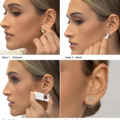 Simply Whispers Ear Piercing Daisy Crystal Stainless Steel Self Piercer Discount