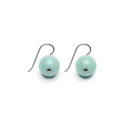 Simply Whispers Genuine Amazonite Niobium French Hook Earrings Sale