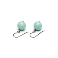 Simply Whispers Genuine Amazonite Niobium French Hook Earrings Sale