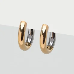 Simply Whispers Gold & Silver Chunky Hoop Earrings Best