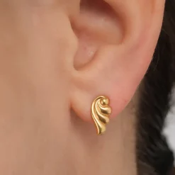 Simply Whispers Gold Angel Wings Stud Earrings Best