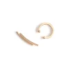 Simply Whispers Gold Bar Ear Climber And Ear Cuff Set New