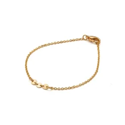 Simply Whispers Gold Coin Chain Bracelet Fashion