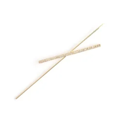 Simply Whispers Gold Crystal Bar Single Ear Crawler Clearance