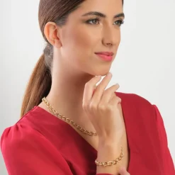 Simply Whispers Gold Curb Chain Bracelet Sale