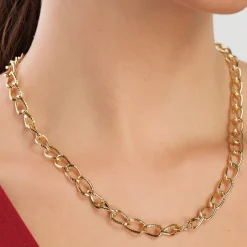 Simply Whispers Gold Curb Chain Necklace Online