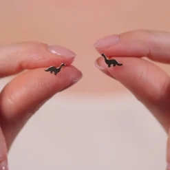 Simply Whispers Gold Dinosaur Stud Earrings Sale