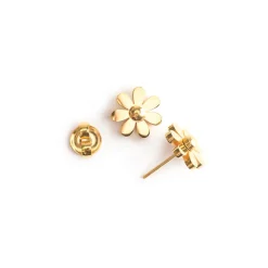 Simply Whispers Gold Flower Stud Earrings Hot