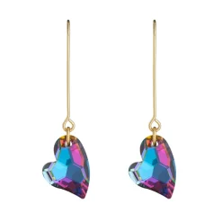 Simply Whispers Gold Heart French hook Earrings New