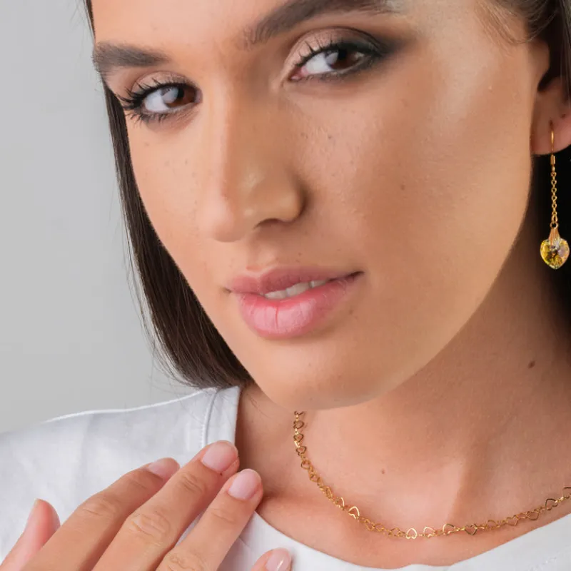 Simply Whispers Gold Hearts Chocker Necklace Best