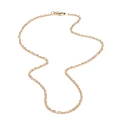 Simply Whispers Gold Plated 20 Inch Fancy Chain Necklace Fashion